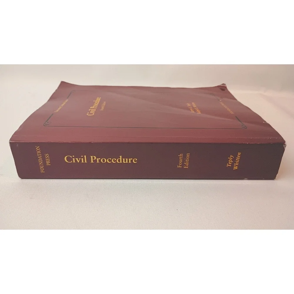 Civil Procedure 4th Edition University Textbook Series Foundation Press Paperbac
